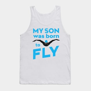 My Son Was Born To ButterFly Swim Tank Top